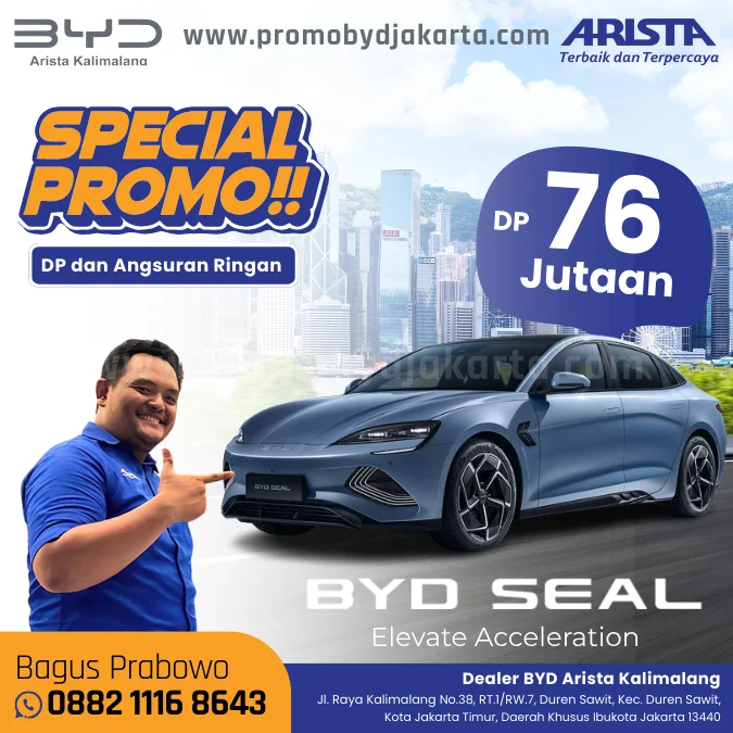 Promo BYD Seal DP 76 Jutaan - Dealer BYD Kalimalang Jakarta Timur